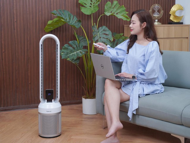“Giải nhiệt” mùa hè với quạt không cánh kiêm máy lọc không khí Fujihome - Ảnh 4