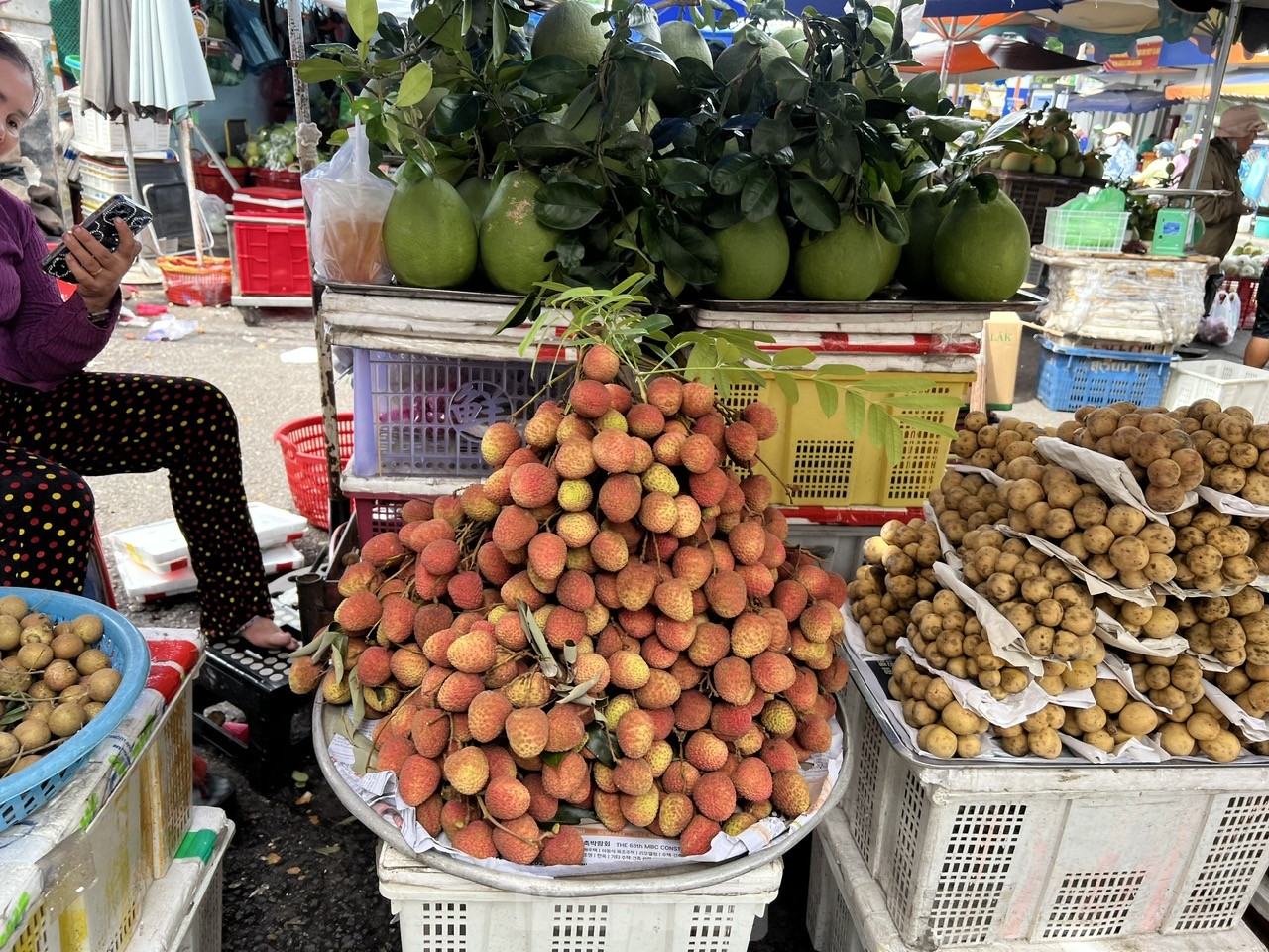 Vải thiều vào vụ, giá rẻ bất ngờ - Ảnh 13