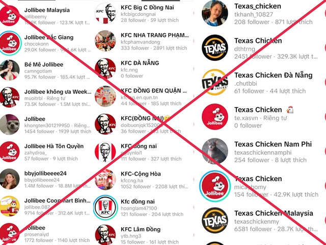 Gà rán KFC, Jollibee, Texas Chicken đồng loạt bị giả mạo thương hiệu, chuyện gì đang xảy ra? - Ảnh 3