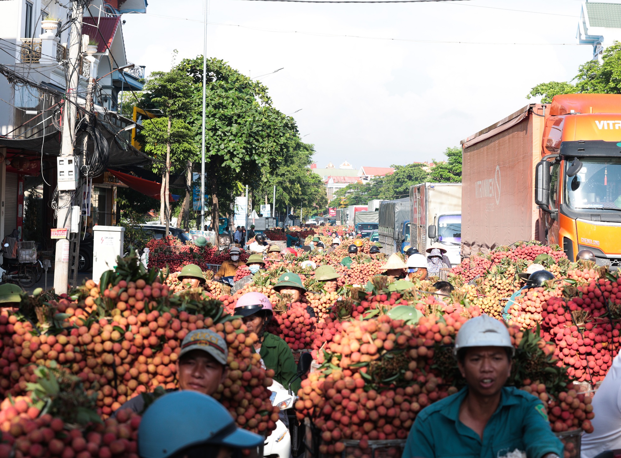 Sáng mùng 1 âm lịch, người dân Bắc Giang bàng hoàng vì giá vải bỗng dưng giảm mạnh, chỉ còn 3.000 đồng/kg - Ảnh 3