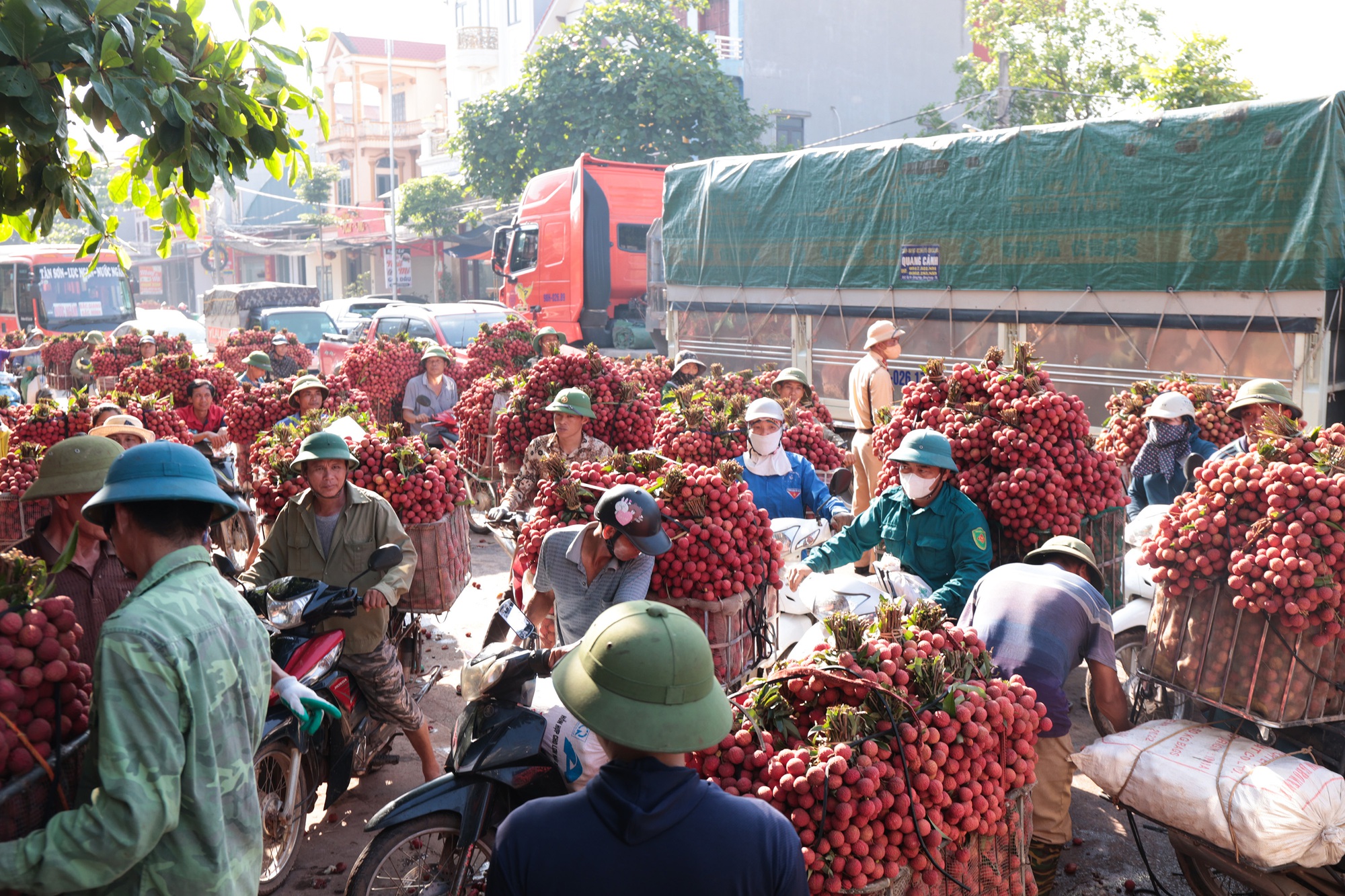 Sáng mùng 1 âm lịch, người dân Bắc Giang bàng hoàng vì giá vải bỗng dưng giảm mạnh, chỉ còn 3.000 đồng/kg - Ảnh 7
