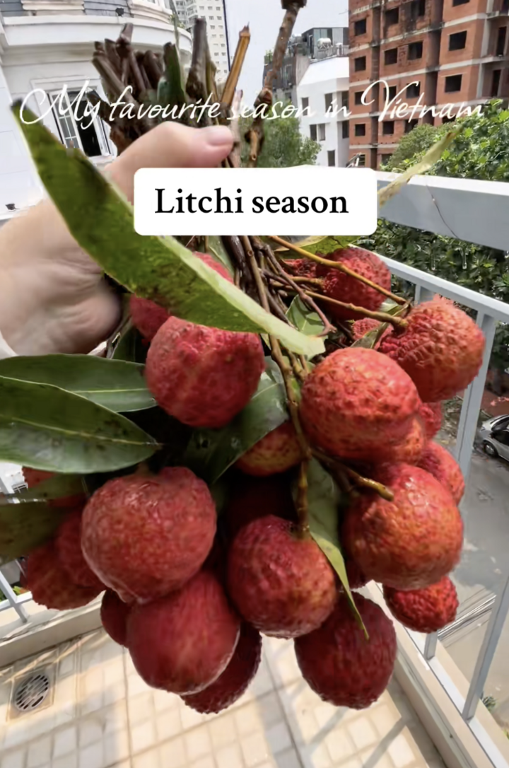 Sốt clip cô gái Tây cười tít khoe chùm vải ngon mua với giá 30 nghìn đồng/kg - Ảnh 2