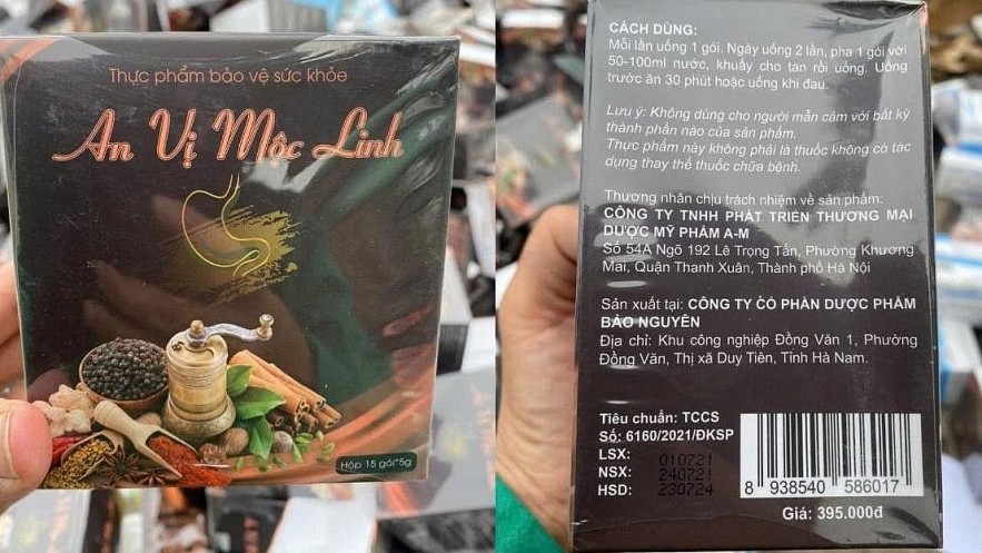 Cảnh báo khẩn về sản phẩm An vị Mộc Linh - Ảnh 1