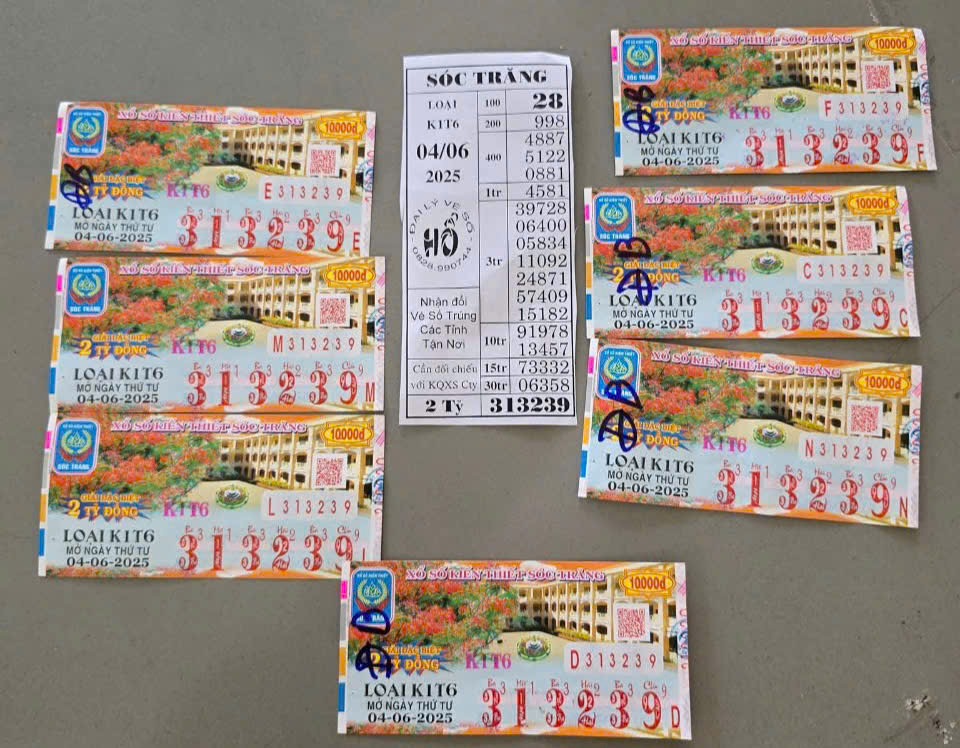 Vé số trúng độc đắc tiếp tục "nổ" ở Bạc Liêu - Ảnh 1