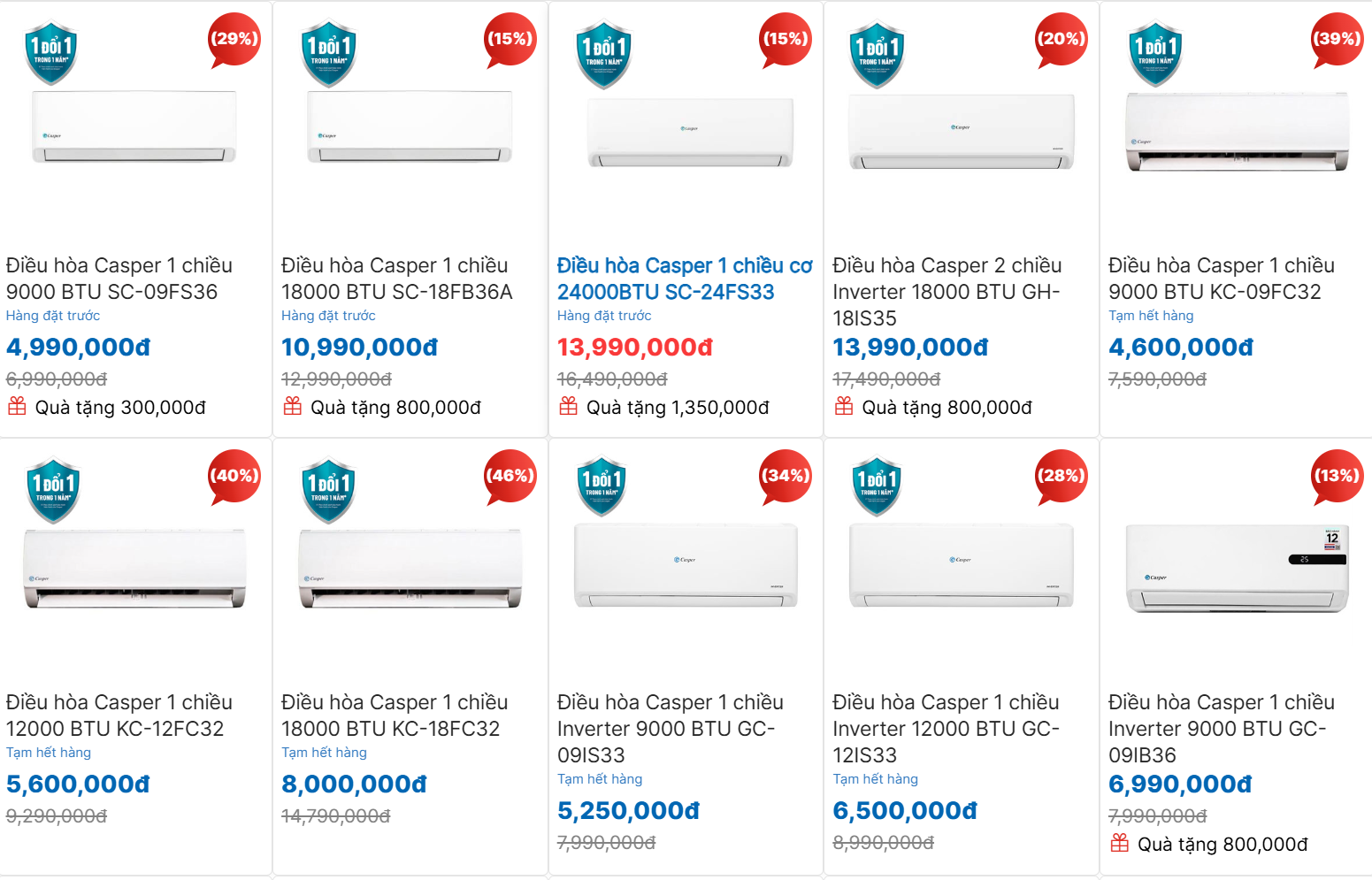 Giá điều hòa lao dốc kịch sàn tới 60%, có mẫu chỉ từ 3 triệu đồng - Ảnh 1