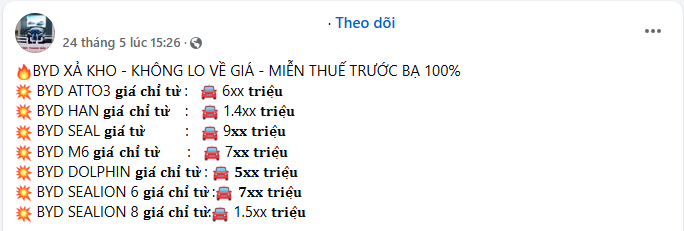 Loạt xe BYD giảm giá mạnh tại Việt Nam, có mẫu 'sale-off' gần 200 triệu - Ảnh 3