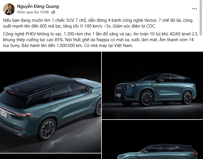 Hãng xe xây nhà máy 20.000 tỷ tại Việt Nam hé lộ mẫu SUV ngang cỡ Hyundai Santa Fe, đi một mạch từ Hà Nội đến Nha Trang mới cần đổ xăng - Ảnh 1