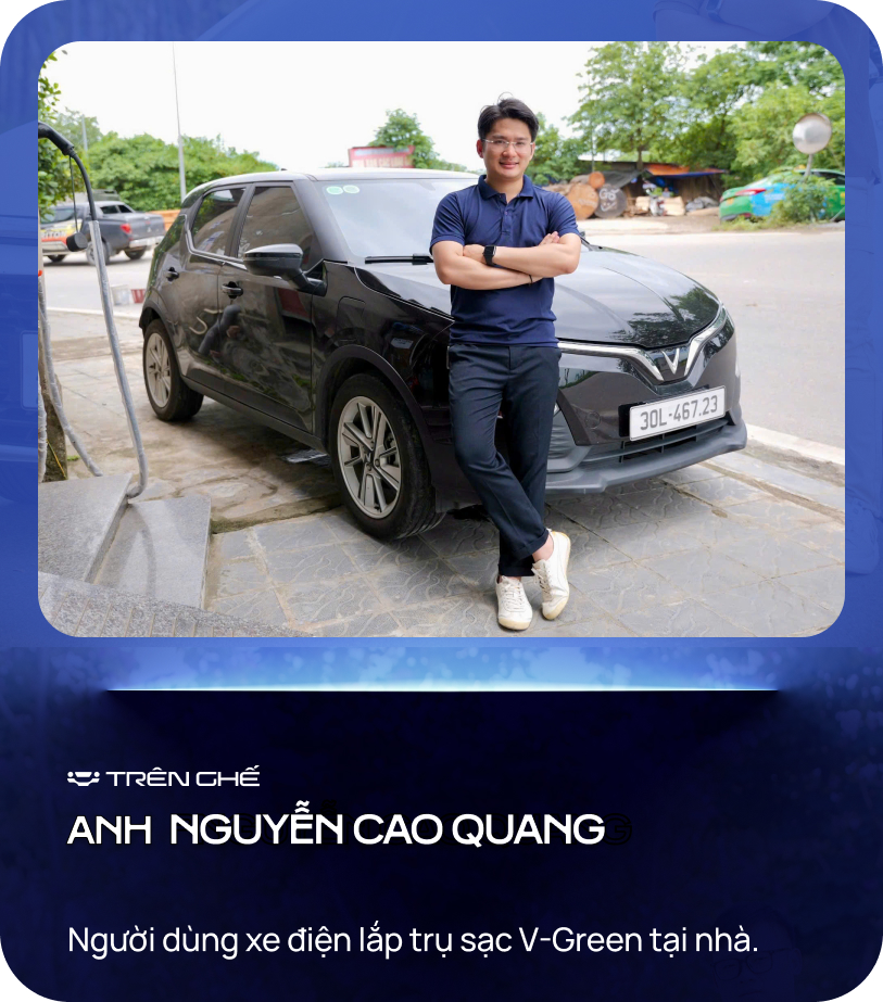 Lắp trụ sạc tại nhà, chủ xe chia sẻ: ‘Tốn chưa đến 15 triệu đồng và 2 ngày làm việc có thể thu được 1,2 triệu đồng/tháng’ - Ảnh 1