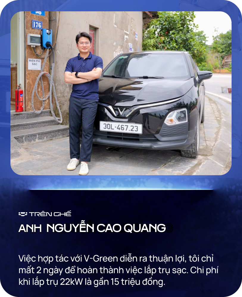 Lắp trụ sạc tại nhà, chủ xe chia sẻ: ‘Tốn chưa đến 15 triệu đồng và 2 ngày làm việc có thể thu được 1,2 triệu đồng/tháng’ - Ảnh 3