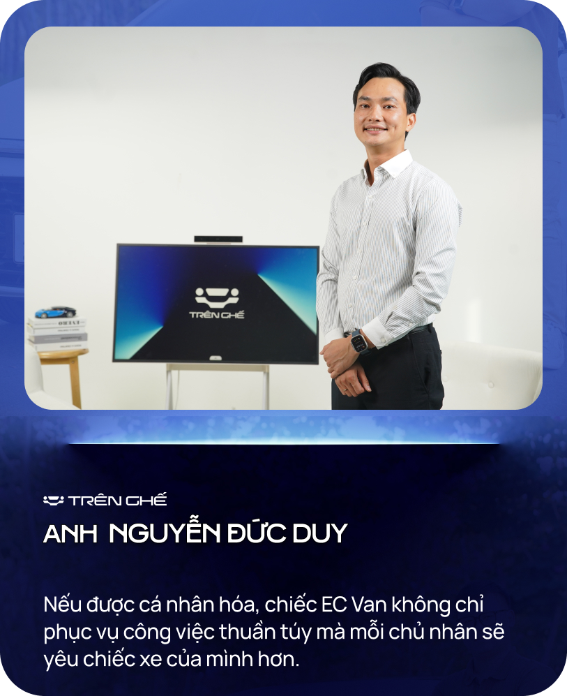 Đặt mua VinFast EC Van, chủ xưởng độ chia sẻ: '1 mũi tên trúng 2 đích, vừa nghiên cứu nâng cấp tính năng, vừa giao hàng phục vụ công việc' - Ảnh 7