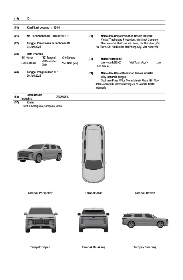 Limousine của VinFast chưa ra mắt được đăng ký bản quyền ở nước hàng xóm: Người Việt nào thiết kế? - Ảnh 2