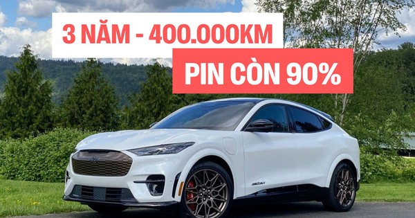 Ford Mustang Mach-E sắp ra mắt Việt Nam pin 'trâu' thế nào: 3 năm chạy hơn 400.000km vẫn còn 90% so với xe mới