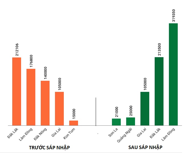 Thủ phủ cà phê Việt Nam ‘đổi chủ’ sau sáp nhập - bản đồ ‘vàng nâu’ của Việt Nam ra sao kể từ 1/7? - Ảnh 2