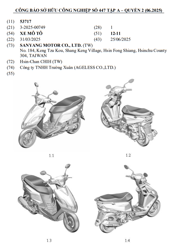Xe ga 125cc thách thức Honda LEAD được đăng ký: Thiết kế hiện đại, ăn 1,6 lít/100 km tiết kiệm hơn Vision - Ảnh 1