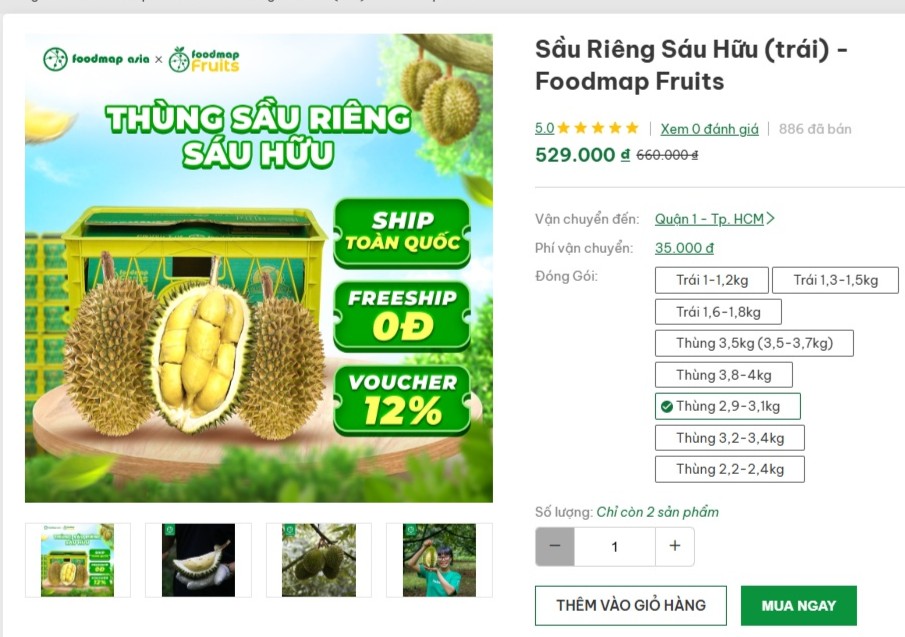 Sầu riêng giống cổ Chuồng Bò, Sáu Hữu bất ngờ được chuộng - Ảnh 2