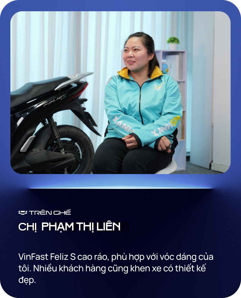 Nữ tài xế Xanh SM Bike: ‘22,5 triệu/tháng, 10 tiếng/ngày, chuyển sang xe điện thấy khỏe hơn vì…’ - Ảnh 6