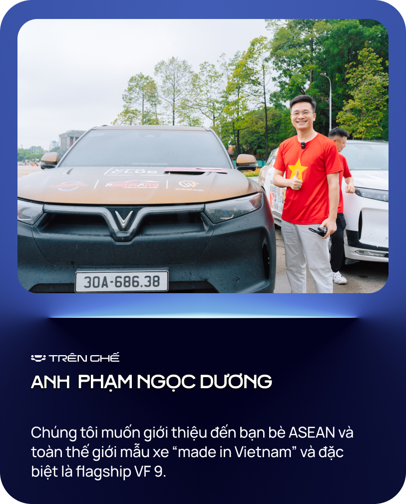 5 chiếc VinFast VF 9 xuyên 5 nước Đông Nam Á: ‘Khởi đầu dù vỡ lốp, vướng thủ tục nhưng không nản lòng’ - Ảnh 7