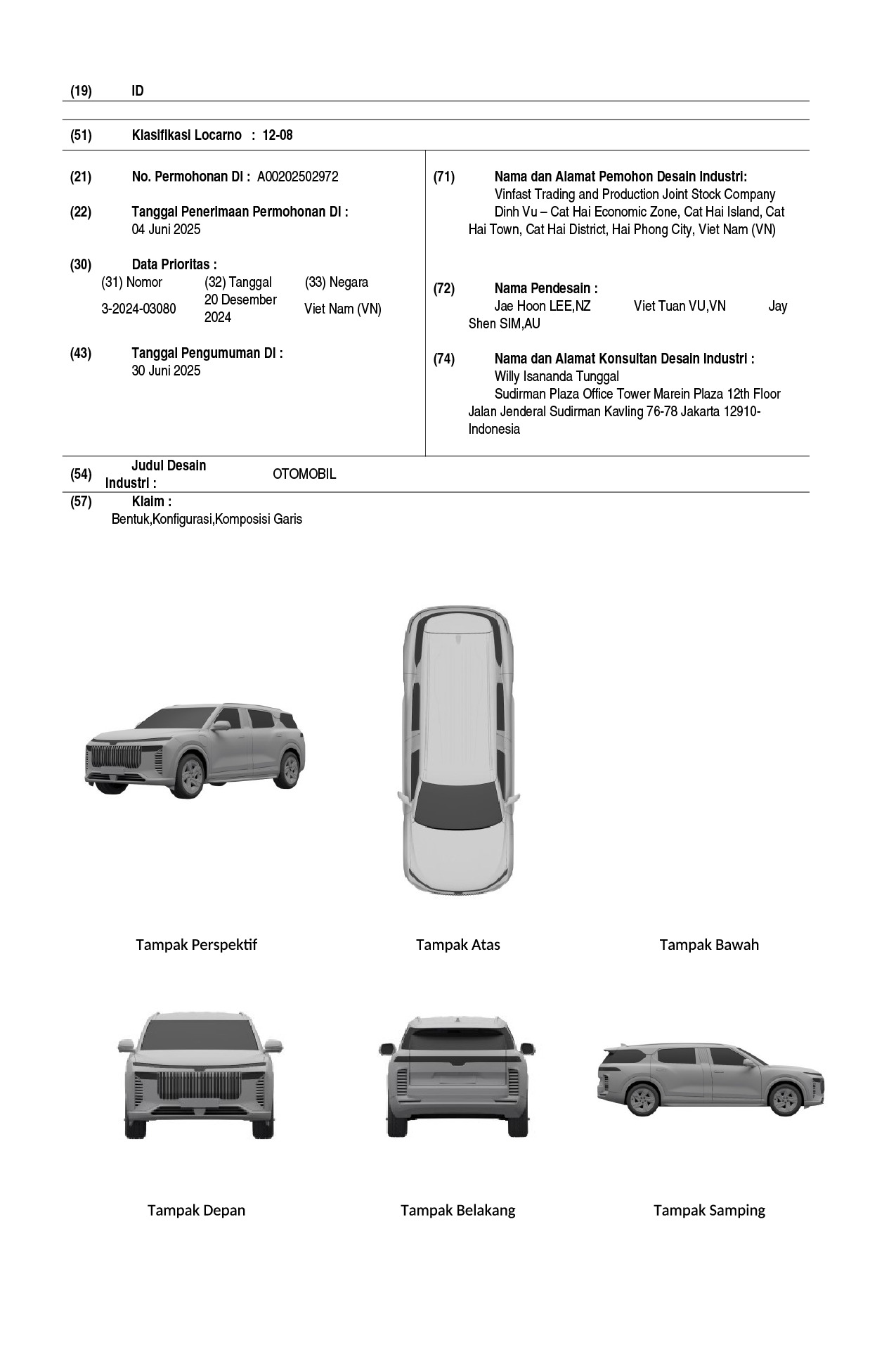 SUV VinFast mới giống VF 9 có bản thiết kế rõ nét mọi góc cạnh: Mặt khác hoàn toàn 'xe gốc', người Việt tham gia 'tạo hình' - Ảnh 1
