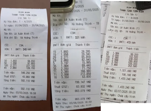 Nhiều hộ gia đình ở Thanh Hoá cũng 'sốc' vì tiền điện tháng 6 tăng vọt - Ảnh 1