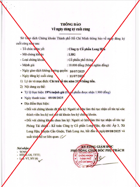 Cảnh báo văn bản giả mạo chốt quyền cổ tức do tài khoản “Người Hải Phòng” đăng tải trên 1 trang web - Ảnh 1