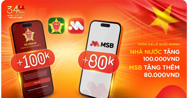 Nhận quà tới 180.000 đồng khi liên kết VneID cùng MSB