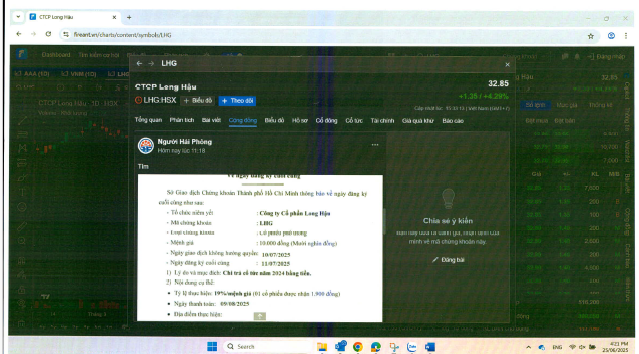 Cảnh báo văn bản giả mạo chốt quyền cổ tức do tài khoản “Người Hải Phòng” đăng tải trên 1 trang web - Ảnh 2