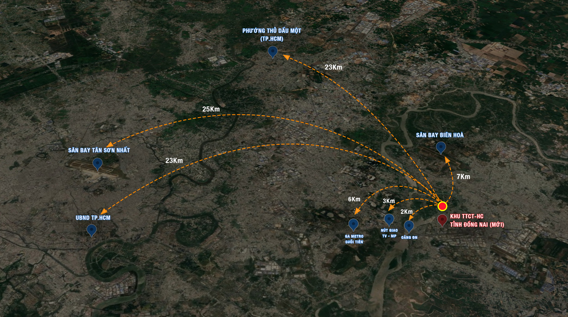 Toàn cảnh khu vực sẽ xây Trung tâm Chính trị - Hành chính Đồng Nai mới, đối diện siêu dự án 72.000 tỷ của Sun Group - Ảnh 9