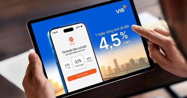 SME tự động hóa quản trị dòng tiền: Mở tài khoản online, sử dụng tính năng sinh lời đến 4,5%/năm từ VIB