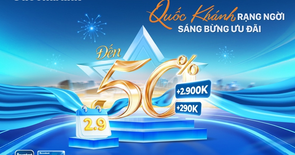 Mừng Quốc khánh 2/9, nhận hoàn tiền lên đến 2,9 triệu đồng cùng Sacombank