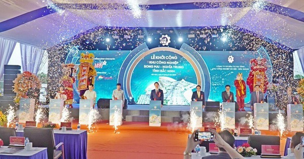 Sau khi "ông lớn" Vingroup, Sun Group, Phú Mỹ Hưng...đổ bộ, tỉnh có sân bay lớn nhất miền Bắc khởi công KCN 200 ha