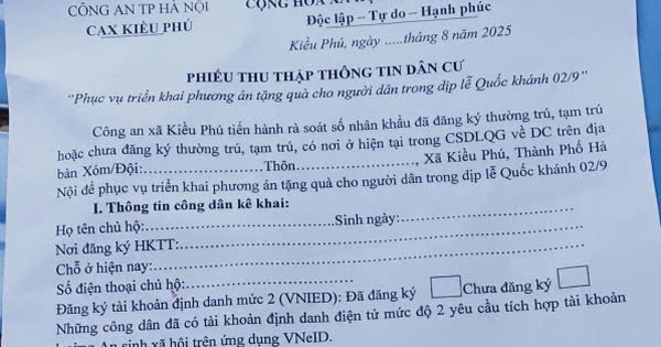 Các địa phương bắt đầu thu thập thông tin người dân để chi trả 100.000 đồng dịp 2/9