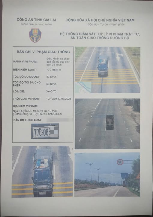 Công an gửi thông báo phạt nguội đến tài xế vượt tốc độ hơn 20 lần, số tiền phạt hơn 100 triệu đồng - Ảnh 1