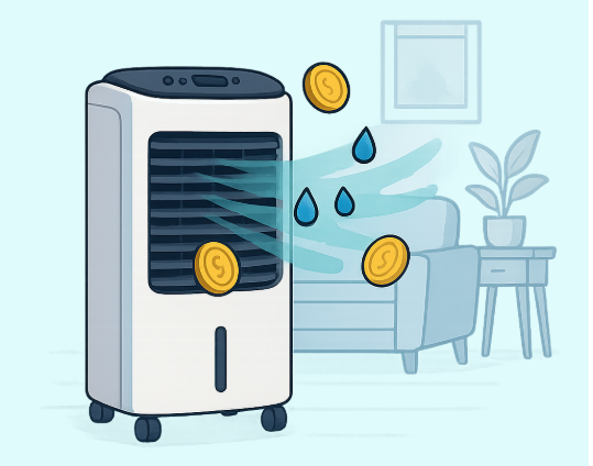 So sánh quạt hơi nước và quạt điều hòa: Loại nào tiết kiệm điện hơn trong mùa nóng? - Ảnh 1