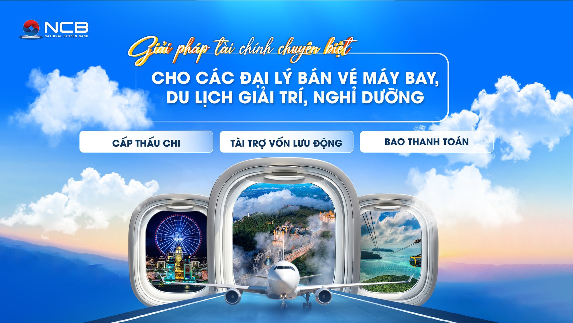NCB giải bài toán thanh khoản cho đại lý bán vé máy bay, du lịch, giải trí quy mô lớn - Ảnh 1