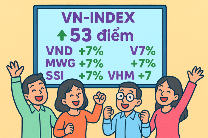 Chứng khoán lao dốc rồi bật tăng 53 điểm, giới đầu tư lại háo hức tìm mua cổ phiếu - Ảnh 1
