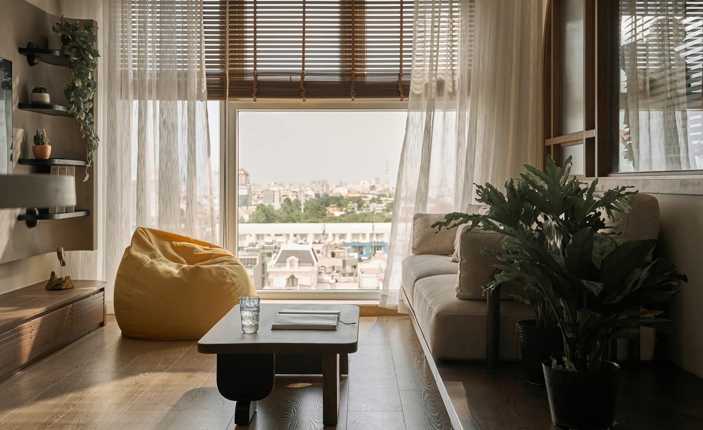 Không gian ấm cúng mộc mạc của căn hộ 62m2 hai phòng ngủ - Ảnh 1