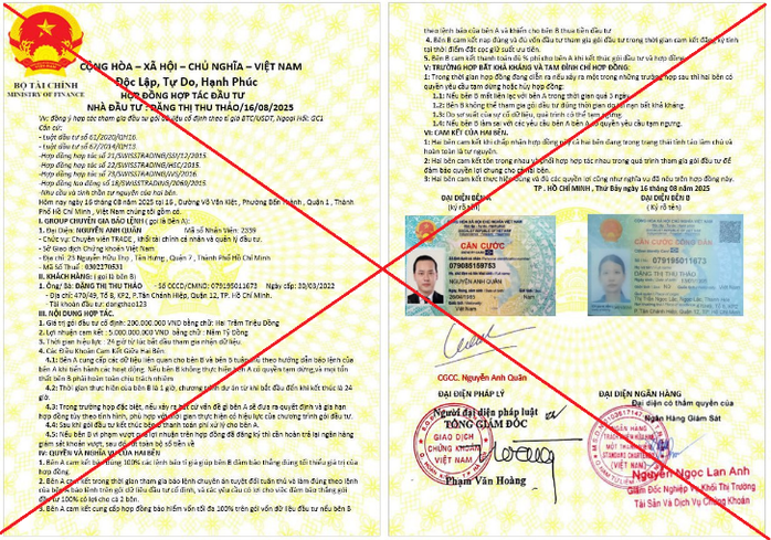 Hàng loạt quyết định, hợp đồng của Sở Giao dịch chứng khoán TP HCM bị giả mạo - Ảnh 1