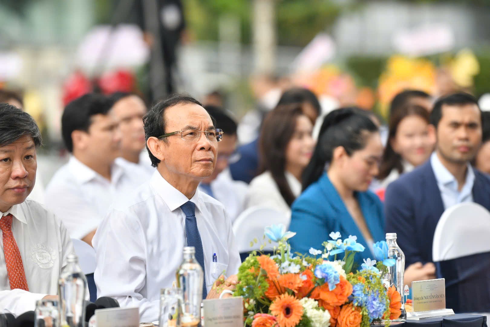 Bí thư Thành ủy TP HCM dự lễ khánh thành Trung tâm Tài chính quốc tế cao 55 tầng - Ảnh 1