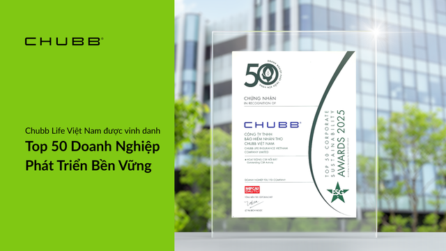 Chubb Life Việt Nam được vinh danh vì đóng góp giáo dục cộng đồng - Ảnh 1