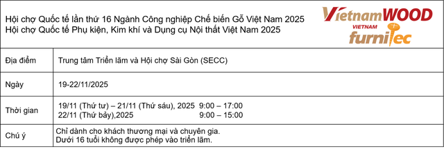 VietnamWood 2025 trở lại với 8 gian hàng đánh dấu hợp tác và đổi mới toàn cầu - Ảnh 3
