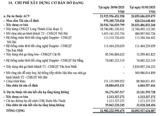'Ông trùm' hàng không Việt Nam: Lợi nhuận quý 2/2025 giảm 20%, giải ngân 18.746 tỷ cho sân bay Long Thành - Ảnh 2