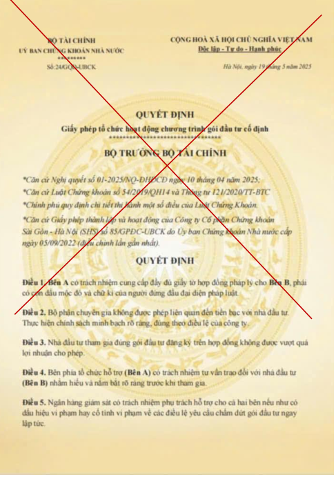 Cảnh báo giả mạo văn bản của Bộ Tài chính - Ảnh 1