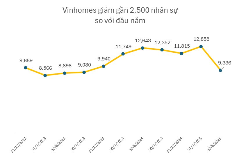 Vinhomes giảm lượng nhân sự lớn chưa từng có: 3.500 người đã đi đâu? - Ảnh 1