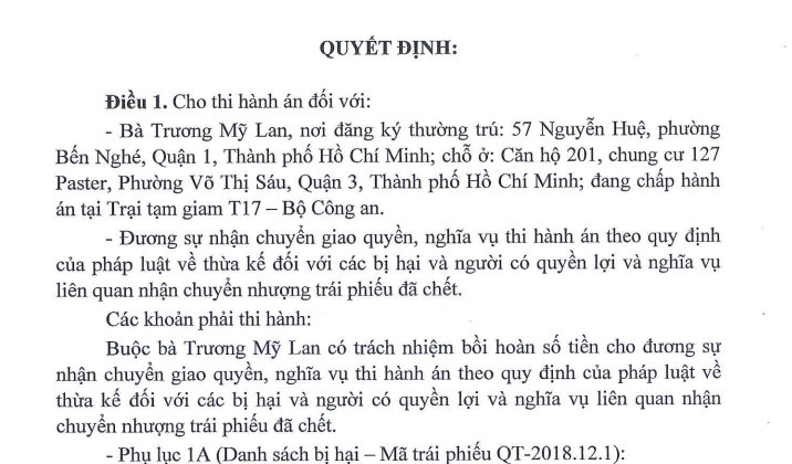 Vụ Vạn Thịnh Phát: Nhiều bị hại đã mất, Trương Mỹ Lan phải đền bù cho người thừa kế - Ảnh 2
