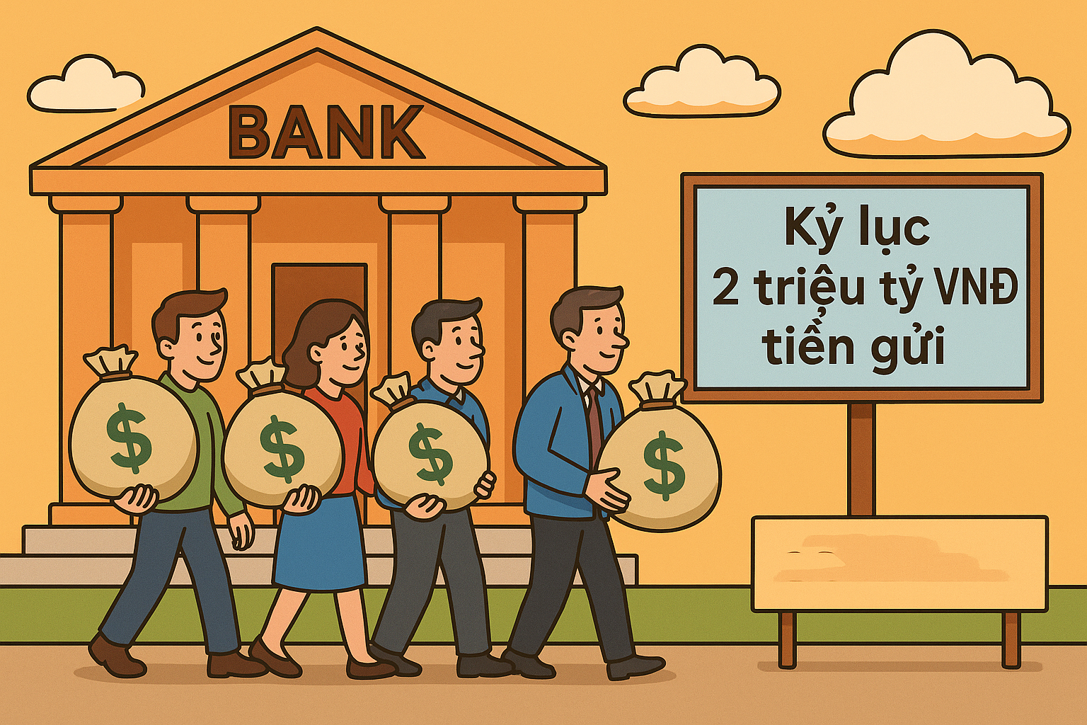 Chưa từng có: Hai ngân hàng Việt cùng cán mốc 2 triệu tỷ đồng tiền gửi - Ảnh 1