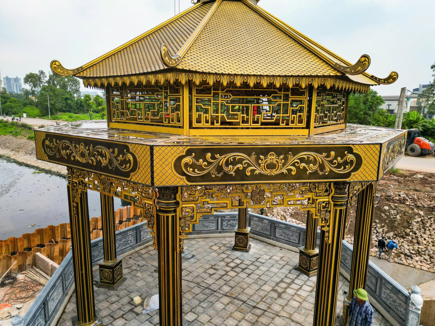 Đập dâng đầu tiên trên sông Tô Lịch trước ngày về đích - Ảnh 5