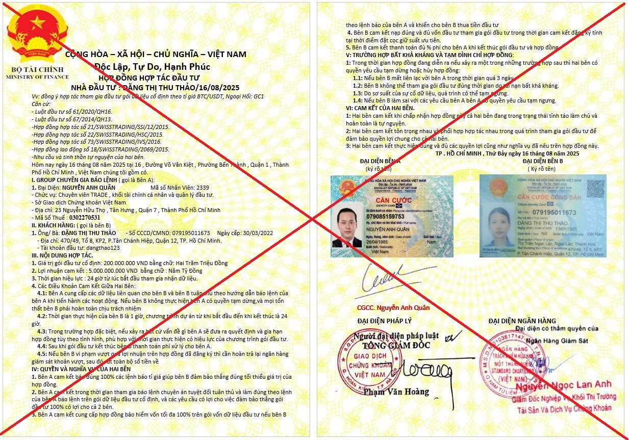 HOSE phát cảnh báo khẩn tới nhà đầu tư về các tài liệu giả mạo - Ảnh 1