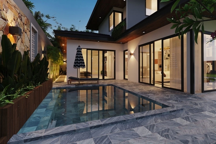 Những mẫu nhà 2 tầng chữ L hiện đại, sang trọng 2025 - Ảnh 4