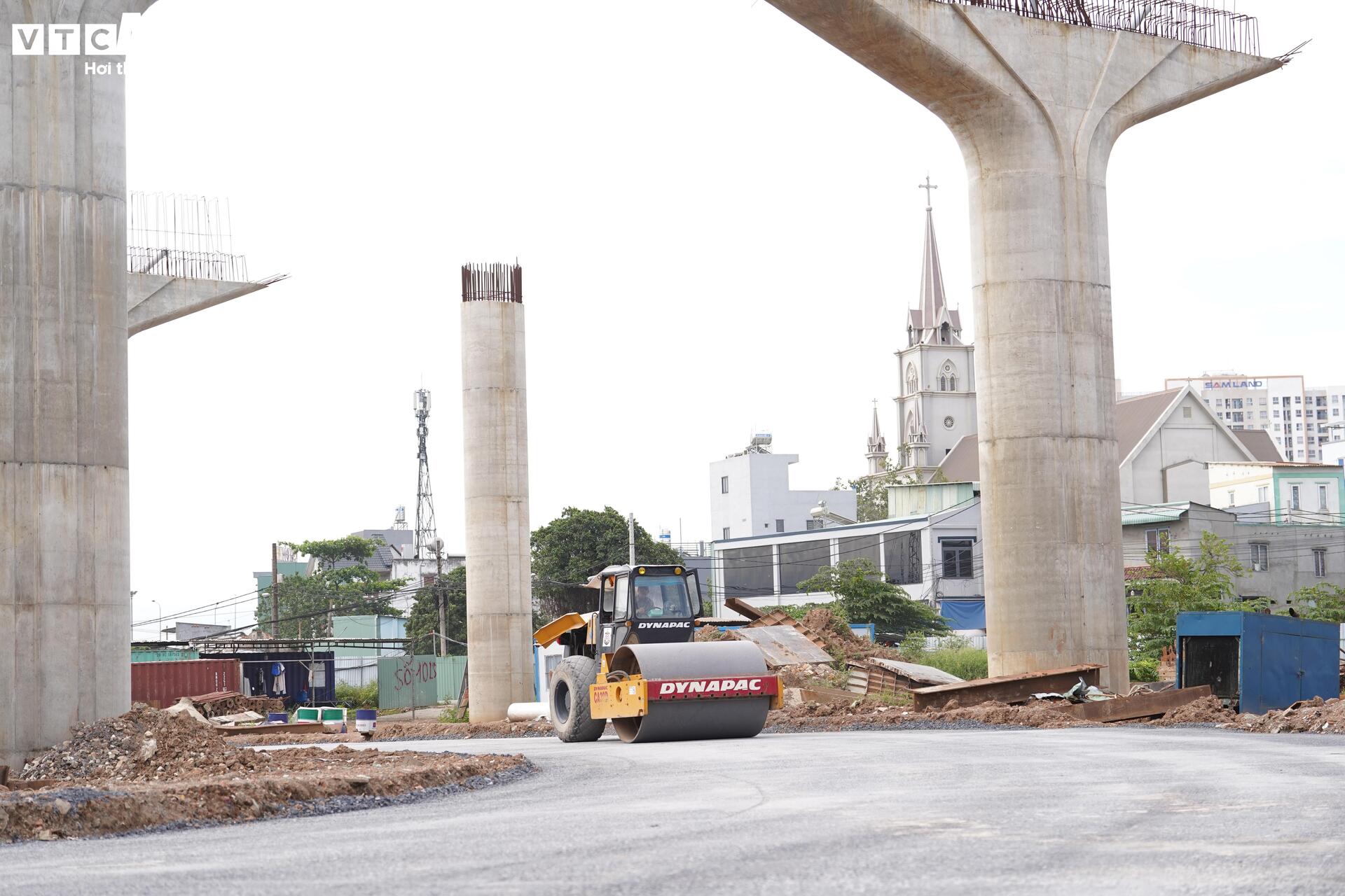 Cận cảnh 'đại công trường' nút giao phức tạp nhất Vành đai 3 - Ảnh 6