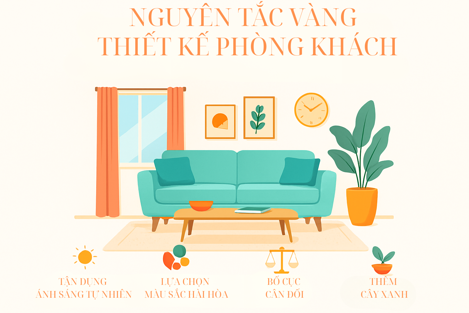 Bật mí "nguyên tắc vàng" gia chủ nên nhớ khi thiết kế phòng khách để vừa đẹp, vừa tiết kiệm chi phí - Ảnh 1